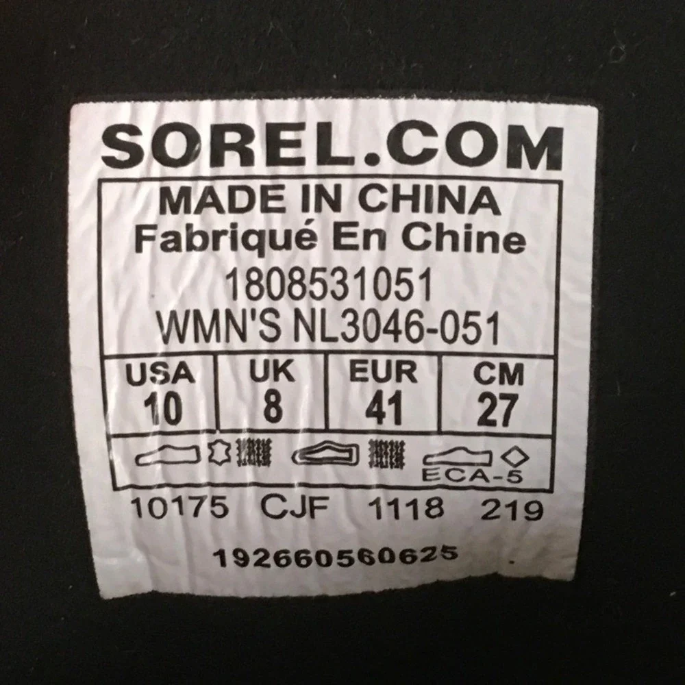 Sorel Lexie NL3046-051 Hidden‎ Wedge Women's Winter Snow Boot Size 10